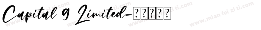 Capital 9 Limited字体转换